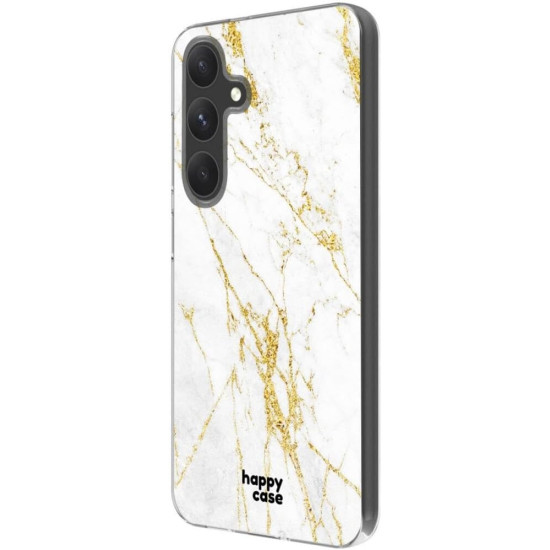 Θήκη Σιλικόνης - Samsung Galaxy S24 - HappyCase - Marble Print (8719246442391)