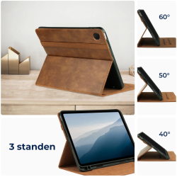 Rosso Element PU Θήκη Samsung Galaxy Tab A9 Plus 11" X210 / X215 / X216 με Υποδοχή για Γραφίδα - Brown (8719246436345)