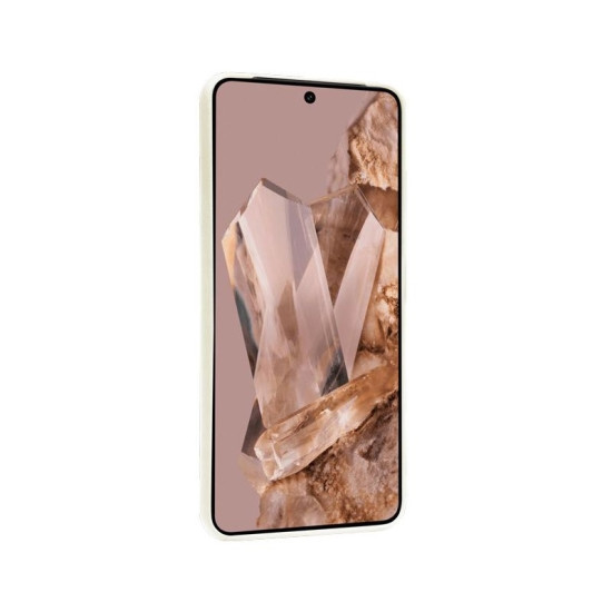 Crong Color Θήκη Premium Σιλικόνης - Google Pixel 8 Pro - Beige (CRG-COLR-GPX8P-CRM)