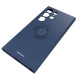 Θήκη Σιλικόνης με Μεταλλικό Μαγνητικό Ring Holder - Samsung Galaxy S24 Ultra - Spacecase Silicone Ring - Blue (5905719106782)