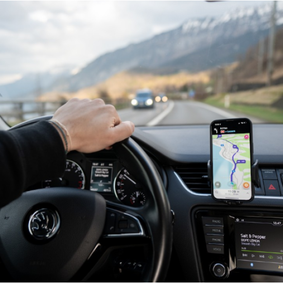 Spacecase SC16 Universal Air Vent Car Holder - Ρυθμιζόμενη Βάση Στήριξης Κινητών / Smartphone 4.7" - 7" για Αεραγωγούς Αυτοκινήτων - Black (5905719039097)
