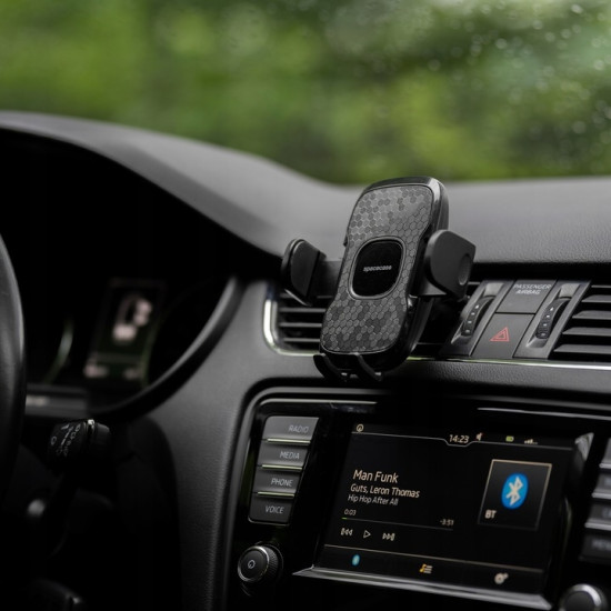 Spacecase SC12 Ghost Series Air Vent Car Holder - Universal Ρυθμιζόμενη Βάση Στήριξης Κινητών / Smartphone 4.7" - 7" για Αεραγωγούς Αυτοκινήτων - Black (5905719039059)