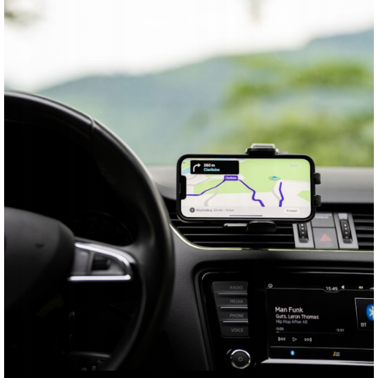 Spacecase SC14 Ghost Series Dashboard Car Holder - Universal Βάση Κινητών 4.7" - 7" με Βεντούζα για Ταμπλό Αυτοκινήτου - Black (5905719039073)