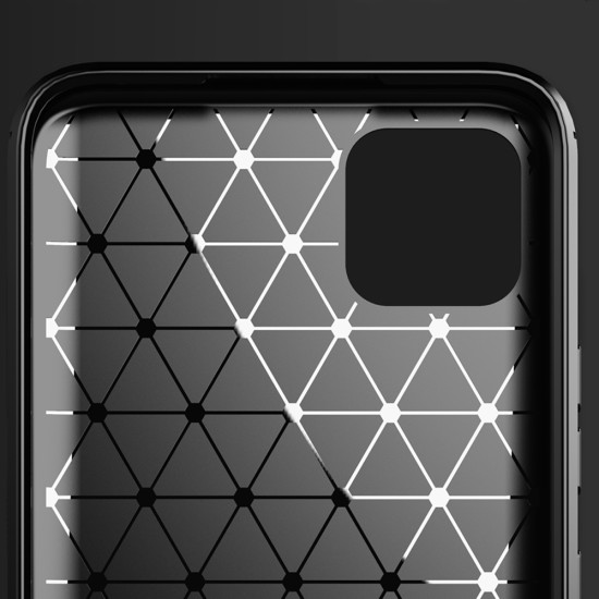 Techsuit Carbon Silicone - Θήκη Σιλικόνης Realme C11 2020 - Black (5949419040069)