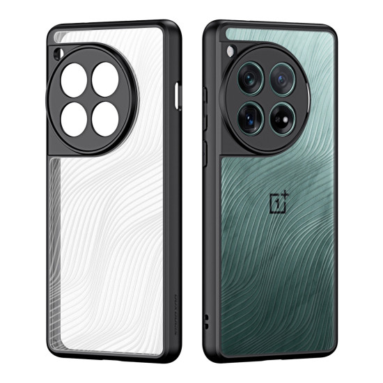 Premium Ημιδιάφανη Σκληρή Θήκη - OnePlus 12 - DuxDucis Aimo Series - Black (6934913020326)
