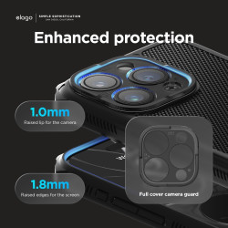 Elago Magnetic Armor - Ανθεκτική MagSafe Θήκη Σιλικόνης - Apple iPhone 15 Pro Max - Black (ES15MSAM67PRO-BK)