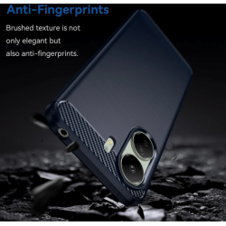 HappyCase Θήκη Σιλικόνης Brushed - Xiaomi Redmi 13C 4G / Poco C65 - Blue (8719246441202)