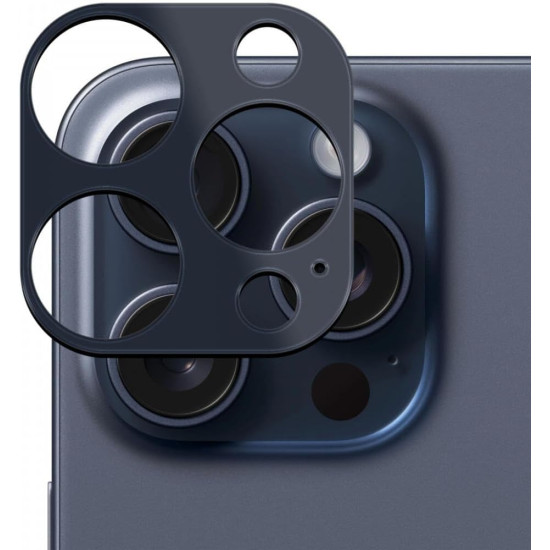 Rosso Camera Lens Protector - Προστατευτικό Κάλυμμα Κάμερας - Apple iPhone 15 Pro / 15 Pro Max - Blue (8719246422768)