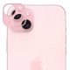 Rosso Camera Lens Protector - Προστατευτικό Κάλυμμα Κάμερας - Apple iPhone 15 / 15 Plus - Pink (8719246427176)