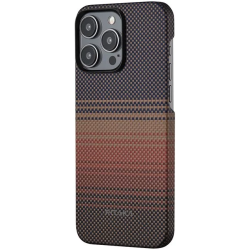 Pitaka Fusion Weaving MagEZ Case 5 - MagSafe Θήκη Aramid Fiber Body - Apple iPhone 15 Pro Max - 0.75mm - 1500D - Sunset (KI1501SUM)