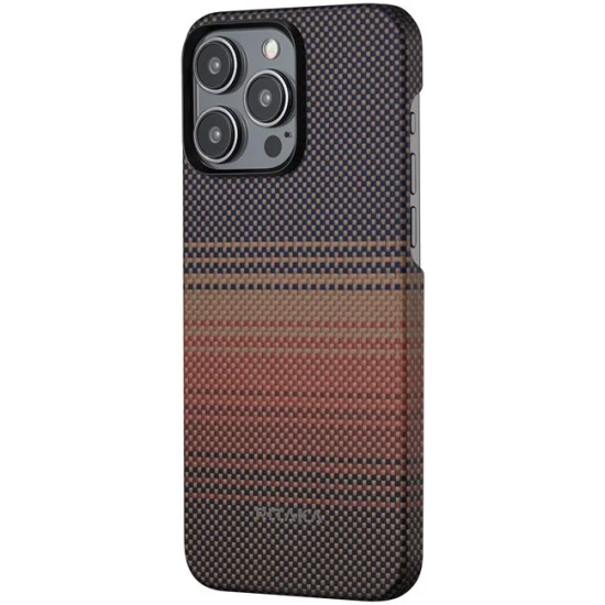 Pitaka Fusion Weaving MagEZ Case 5 - MagSafe Θήκη Aramid Fiber Body - Apple iPhone 15 Pro Max - 0.75mm - 1500D - Sunset (KI1501SUM)