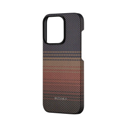 Pitaka Fusion Weaving MagEZ Case 5 - MagSafe Θήκη Aramid Fiber Body - Apple iPhone 15 Pro - 0.75mm - 1500D - Sunset (KI1501SU)