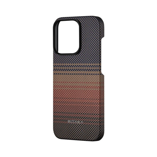 Pitaka Fusion Weaving MagEZ Case 5 - MagSafe Θήκη Aramid Fiber Body - Apple iPhone 15 Pro - 0.75mm - 1500D - Sunset (KI1501SU)