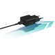 Official Samsung T2510 Fast Travel Charger - Ταχυφορτιστής Ταξιδιού / Αντάπτορας με 1 Θύρα x Type-C & Καλώδιο Φόρτισης Type-C σε Type-C - 100cm - 25W - Black (EP-T2510XBEGEU)