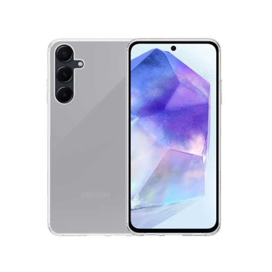 Σετ Διάφανη Θήκη Σιλικόνης & Full Face Tempered Glass - Samsung Galaxy A35 - Vivid Set Gelly Case & Full Face Tempered Glass - Transparent / Black (VIGELLY367GLASSBK)