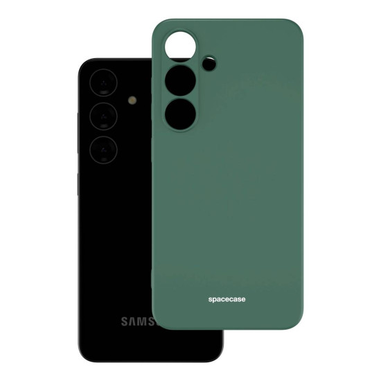 Θήκη Σιλικόνης - Samsung Galaxy S24 - Spacecase Silicone Case - Dark Green (5905719106515)