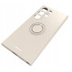 Θήκη Σιλικόνης με Μεταλλικό Μαγνητικό Ring Holder - Samsung Galaxy S24 Ultra - Spacecase Silicone Ring - Bone (5905719106799)