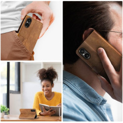 Rosso Element PU Θήκη Πορτοφόλι Sony Xperia 5 V - Brown (8719246433955)
