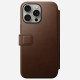 Θήκη iPhone 15 Pro Max Nomad Modern Leather Folio Δερμάτινο Πορτοφόλι με MagSafe - Brown (NM01633785)