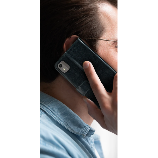 PU Θήκη Πορτοφόλι - Nokia C12 - Rosso Element - Black (8719246427046)