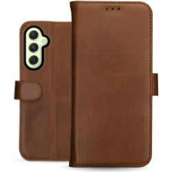 Δερμάτινη Θήκη Πορτοφόλι - Samsung Galaxy A35 - Rosso Deluxe - Brown (8719246438356)