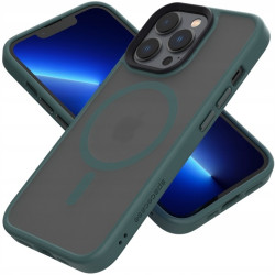 Spacecase Hybrid MagSafe - Σκληρή Ημιδιάφανη Θήκη MagSafe - Apple iPhone 13 Pro - Dark Green (5905719102876)