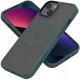 Spacecase Hybrid MagSafe - Σκληρή Ημιδιάφανη Θήκη MagSafe - Apple iPhone 13 - Dark Green (5905719102838)