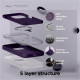 Elago Magnetic Silicone Case - Premium MagSafe Θήκη Σιλικόνης - Apple iPhone 15 Pro Max - Deep Purple (ES15MSSC67PRO-DPU)