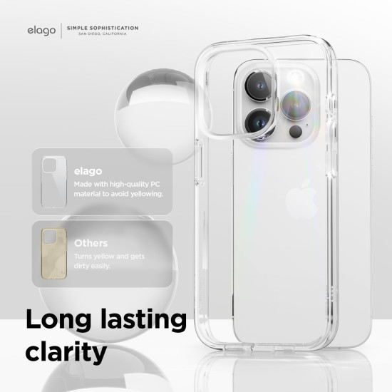 Elago Hybrid - Διάφανη Σκληρή Ανθεκτική Θήκη - Apple iPhone 15 Pro - Transparent (ES15HB61PRO-TR)