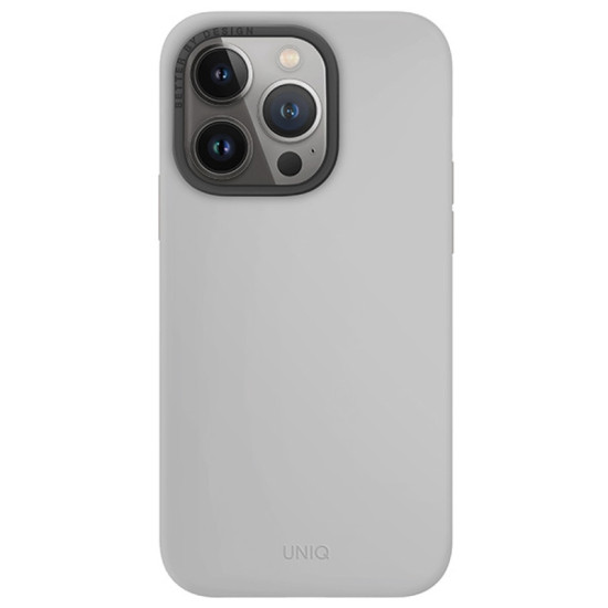 Uniq Lino Hue MagClick - Ανθεκτική Σκληρή Θήκη MagSafe με 2 x Πλαίσια Κάμερας - Apple iPhone 15 Pro - Chalk Grey (UNIQ-IP6.1P(2023)-LINOHMCGRY)
