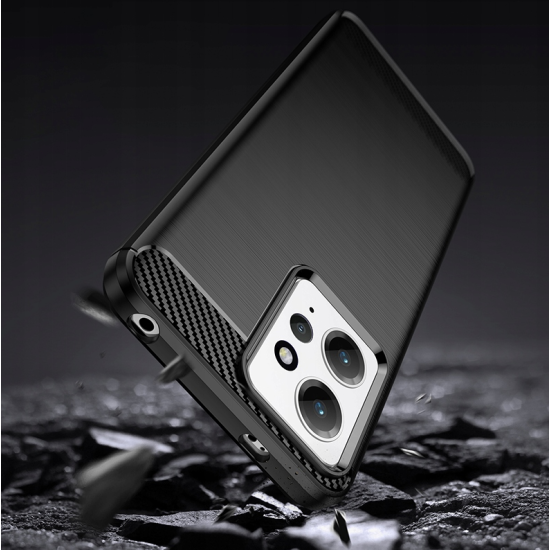 Spacecase Carbon - Θήκη Σιλικόνης - Xiaomi Redmi Note 12 4G - Black (5905123490507)