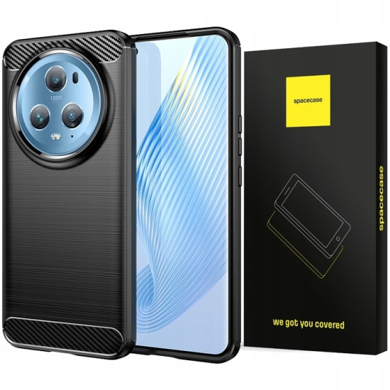 Spacecase Carbon - Θήκη Σιλικόνης - Honor Magic5 Pro - Black (5905719072506)