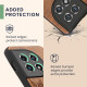 KWmobile Σκληρή Ξύλινη Θήκη με TPU Bumper - OnePlus 11 - Walnut / Rising Sun (60791.02)