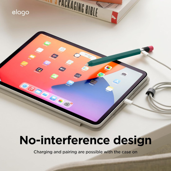 Elago Classic Pencil Case - Θήκη Premium Σιλικόνης Apple Pencil USB-C - Midnight Green (EAPENC-SC-MGR)