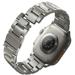 Uniq Osta Stainless Steel Band - Μεταλλικό Λουράκι από Ανοξείδωτο Ατσάλι - Apple Watch Ultra/SE/11/10/9/8/7/6/5/4 (49/46/45/44mm) - Silver (UNIQ-49MM-OSTASIL)