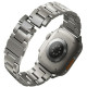 Uniq Osta Stainless Steel Band - Μεταλλικό Λουράκι από Ανοξείδωτο Ατσάλι - Apple Watch Ultra/SE/11/10/9/8/7/6/5/4 (49/46/45/44mm) - Silver (UNIQ-49MM-OSTASIL)