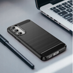 Spacecase Carbon - Θήκη Σιλικόνης - Samsung Galaxy S23 FE - Black (5905719105471)