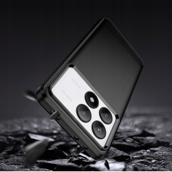 Θήκη Σιλικόνης - Xiaomi Poco X6 Pro - Spacecase Carbon - Black (5905719107703)