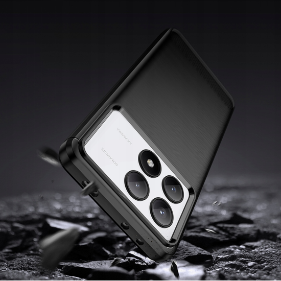 Θήκη Σιλικόνης - Xiaomi Poco X6 Pro - Spacecase Carbon - Black (5905719107703)