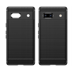 Spacecase Carbon - Θήκη Σιλικόνης - Google Pixel 7a - Black (5905719038793)