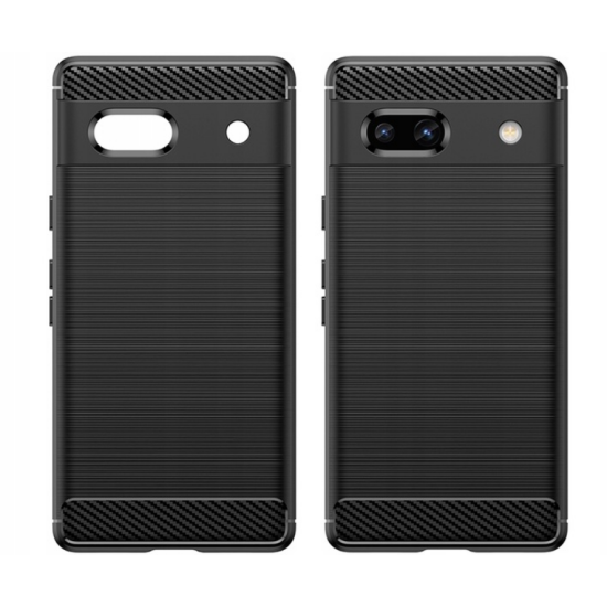 Spacecase Carbon - Θήκη Σιλικόνης - Google Pixel 7a - Black (5905719038793)