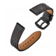 Spacecase Elegance - Universal Δερμάτινο Λουράκι για Smartwatches (22mm) - Black (5903943243891)