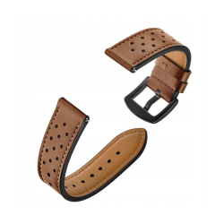 Spacecase Elegance - Universal Δερμάτινο Λουράκι για Smartwatches (22mm) - Brown (5903943243907)