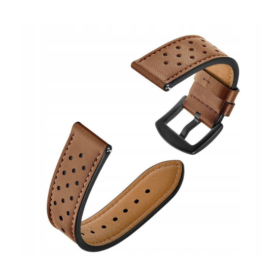 Spacecase Elegance - Universal Δερμάτινο Λουράκι για Smartwatches (22mm) - Brown (5903943243907)