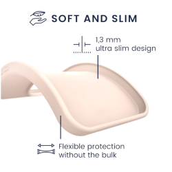 Θήκη Σιλικόνης με Πλαίσιο Κάμερας - Xiaomi Redmi Note 13 Pro 5G / Poco X6 - KWmobile TPU Case with Camera Lens Protector - Coconut Swirl (KWM000020LD002C)