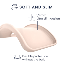 Θήκη Σιλικόνης με Πλαίσιο Κάμερας - Xiaomi Redmi Note 13 5G - KWmobile TPU Case with Camera Lens Protector - Coconut Swirl (KWM000020LK002C)