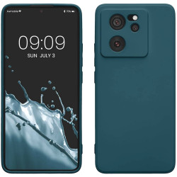 KWmobile Soft Slim Flexible Rubber Cover with Camera Protector - Θήκη Σιλικόνης Xiaomi 13T / 13T Pro με Πλαίσιο Κάμερας - Teal Matte (KWM000020IU004C)
