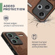 Σκληρή Ξύλινη Θήκη με TPU Bumper - Xiaomi Redmi Note 13 Pro Plus - KWmobile Wood Case with TPU Bumper - Walnut / Rising Sun (KWM000020KL002C)