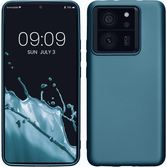 KWmobile Θήκη Σιλικόνης Xiaomi 13T / 13T Pro - Metallic Caribbean Blue (KWM000020IW002C)