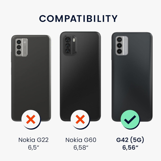 KWmobile Θήκη Σιλικόνης Nokia G42 - Black (KWM000021KN001C)